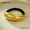 Headwear Hair Ring Stainless Steel Titanium Steel Shell Starfish Arc Electroplating