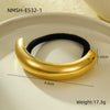 Headwear Hair Ring Stainless Steel Titanium Steel Shell Starfish Arc Electroplating