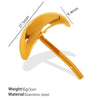 Headwear Hairpin 316L Stainless Steel Geometric Style 18K Gold Plated