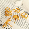 Headwear Hairpin 316L Stainless Steel Geometric Style 18K Gold Plated