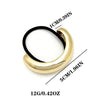 Headwear Jewelry Ushaped Metal Hair Rope Geometric Round Electroplated