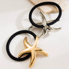 Headwear Metal Flower Star Hair Rope With Electroplating And High Elasticity