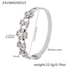 Heart Fourleaf Flower Stainless Steel Bracelet With Vacuum Electroplated 18K Real Gold For Women