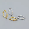 Heart Geometric Micro Inlaid S925 Silver Electroplated Earrings