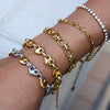 Heart Pig Nose Buckle Titanium Steel And Stainless Steel Bracelet And Earrings Jewelry For Women With Bear Pig Little Animal Pattern Electroplated