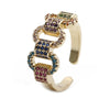 Heart Shaped Micro Inlaid Zircon Adjustable Open Ring For Women Copper Electroplated Fashion Jewelry