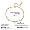 Heart Stainless Steel Geometric Pattern Electroplated Women's Bracelet Jewelry
