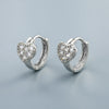 Heartshaped Copper Earrings With Electroplated Gold And Silver Finish Romantic Love Jewelry