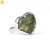 Heartshaped Crystal Plated Unisex Ring Jewelry