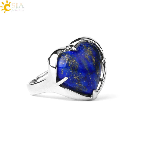 Heartshaped Crystal Plated Unisex Ring Jewelry