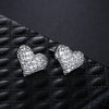 Heartshaped Earrings S925 Sterling Silver Earrings Aaa Grade Zircon Micro Inlay Female Earrings Fashion Accessories  Sales