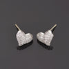 Heartshaped Earrings S925 Sterling Silver Earrings Aaa Grade Zircon Micro Inlay Female Earrings Fashion Accessories  Sales