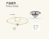 Heartshaped Moissanite Sterling Silver Electroplated Women's Bracelet