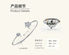 Heartshaped Moissanite Sterling Silver Electroplated Women's Bracelet
