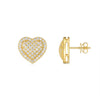 Heartshaped 925 Sterling Silver Moissanite Earrings