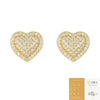 Heartshaped 925 Sterling Silver Moissanite Earrings