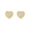 Heartshaped 925 Sterling Silver Moissanite Earrings