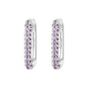 Heavy Industry Micropaved Zircon Earrings Copper Plated With Real Gold Geometric Light Luxury Style For Women Seiko