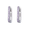 Heavy Industry Micropaved Zircon Earrings Copper Plated With Real Gold Geometric Light Luxury Style For Women Seiko