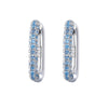 Heavy Industry Micropaved Zircon Earrings Copper Plated With Real Gold Geometric Light Luxury Style For Women Seiko