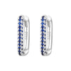 Heavy Industry Micropaved Zircon Earrings Copper Plated With Real Gold Geometric Light Luxury Style For Women Seiko