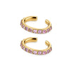 Heavy Industry Micropaved Zircon Earrings Copper Plated With Real Gold Geometric Light Luxury Style For Women Seiko