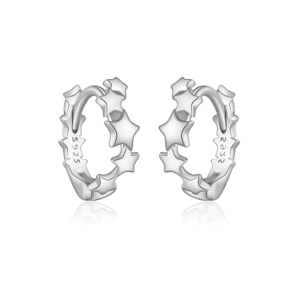 High Design Sense S925 Sterling Silver Fashion Personality Joker Ear Buckle Earrings For Women With Platinum Or 18K Gold Electroplating