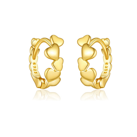 High Design Sense S925 Sterling Silver Fashion Personality Joker Ear Buckle Earrings For Women With Platinum Or 18K Gold Electroplating