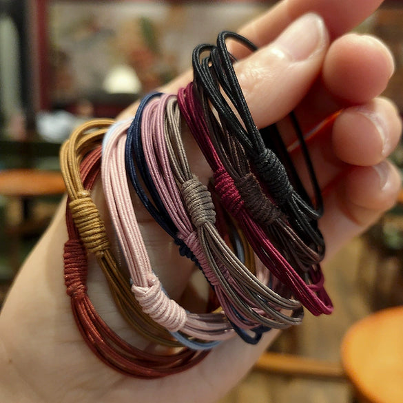 High Elastic Rubber Band Hair Band Handmade Headwear For Women
