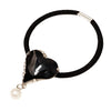 High Elasticity Rhinestone Heart Hair Tie For Women Fashion Ponytail Elastic Hair Band For Daily Styling