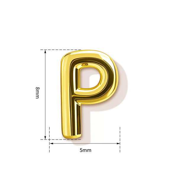 High End Copper Letter Pendant With Glossy Electroplated Finish Simple Versatile Alphabet Charm For Necklaces And Bracelets