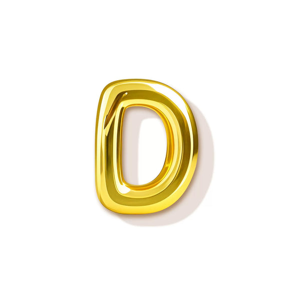 High End Copper Letter Pendant With Glossy Electroplated Finish Simple Versatile Alphabet Charm For Necklaces And Bracelets