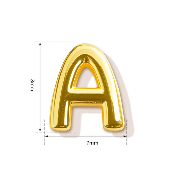 High End Copper Letter Pendant With Glossy Electroplated Finish Simple Versatile Alphabet Charm For Necklaces And Bracelets