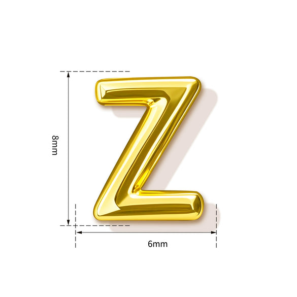 High End Copper Letter Pendant With Glossy Electroplated Finish Simple Versatile Alphabet Charm For Necklaces And Bracelets