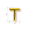 High End Copper Letter Pendant With Glossy Electroplated Finish Simple Versatile Alphabet Charm For Necklaces And Bracelets