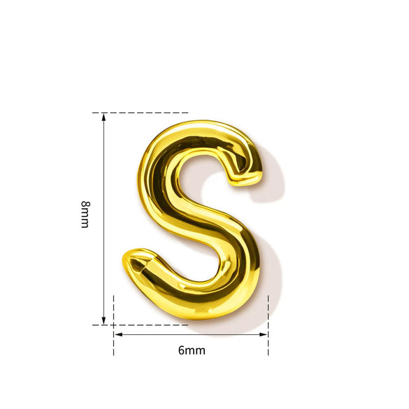 High End Copper Letter Pendant With Glossy Electroplated Finish Simple Versatile Alphabet Charm For Necklaces And Bracelets