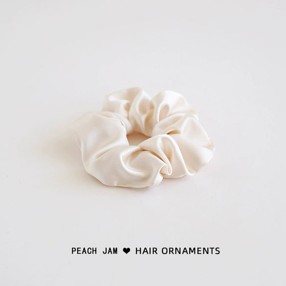 High End Handmade Satin Cloth Oversized Scrunchie Simple Elegant Hair Tie Headwear For Women