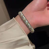 High Grade Brushed Zircon Bracelet With Real Gold Plated Copper Material High End Feel Palace Style Design