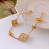 High Grade Brushed Zircon Bracelet With Real Gold Plated Copper Material High End Feel Palace Style Design