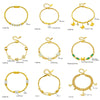 High Grade Niche Design Light Luxury Elegant Gold Plated Titanium Steel Butterfly Pearl Flower Diamond Embedded Women's Bracelet With Electroplating Treatment