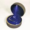 High Grade Pu Leather Jewelry Storage Box With Led Light Luminous Ring Box For Wedding Gifts Pendants And Bracelets