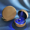 High Grade Pu Leather Jewelry Storage Box With Led Light Luminous Ring Box For Wedding Gifts Pendants And Bracelets