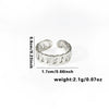 High Grade Retro Niche Design Titanium Steel Geometric Hollow Finger Ring With Electroplating For Women