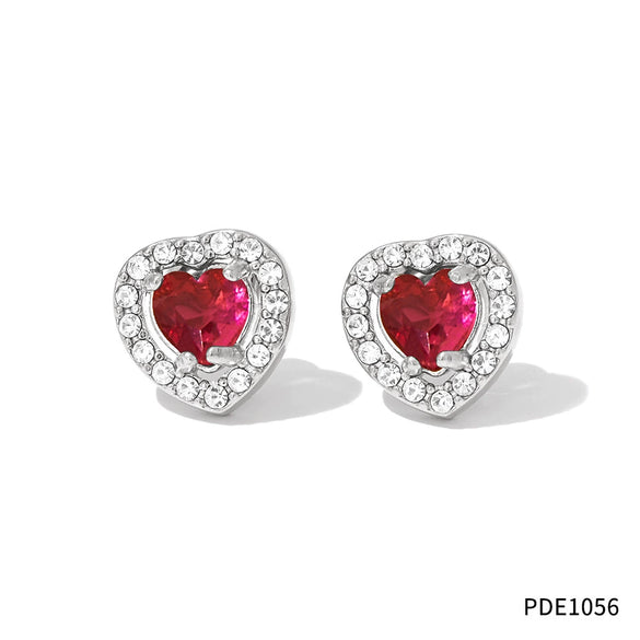High Grade Women's Elegant Light Luxury Fashion Earrings In Heart And Geometric Shape Made Of Stainless Steel With Electroplating Design