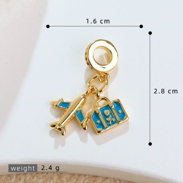 High Heels Multiaccessory Pendant Copper Geometric Electroplating Design