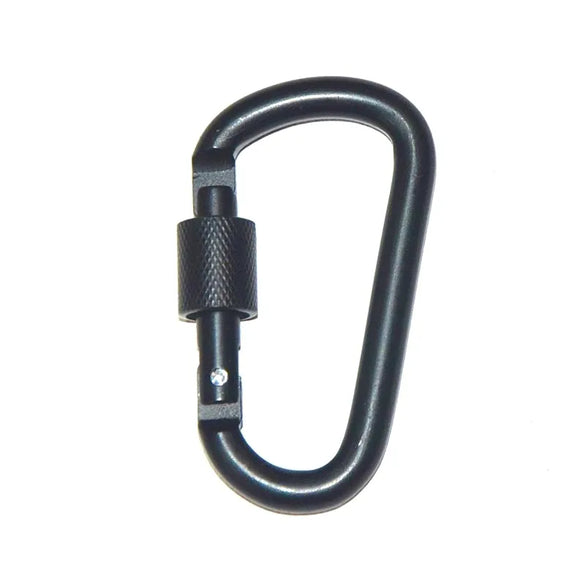 High Quality Bold 8cm D-Shaped Aluminum Alloy With Lock Carabiner Backpack Buckle