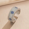 High Quality Light Luxury Copper Real Gold Electroplated Micro Earrings Necklace Ring Combination For Women