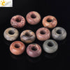 High Quality Natural Stone Large Hole Round Loose Beads Cut Stone Beads For Jewelry Making Necklaces And Bracelets Wholesale