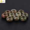 High Quality Natural Stone Large Hole Round Loose Beads Cut Stone Beads For Jewelry Making Necklaces And Bracelets Wholesale
