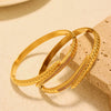 High Quality Super Flash Zircon Open Bracelet Stainless Steel 18K Gold Plated Jewelry